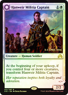 (Promo-Prerelease)Hanweir Militia Captain/ハンウィアーの民兵隊長